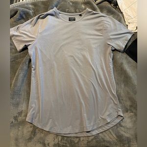 Cuts Curved Hem T shirt XL